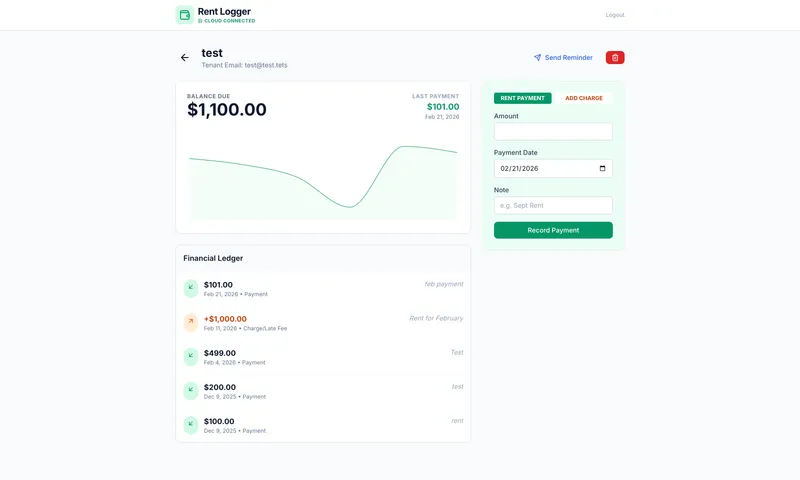 Rent Tracking App
